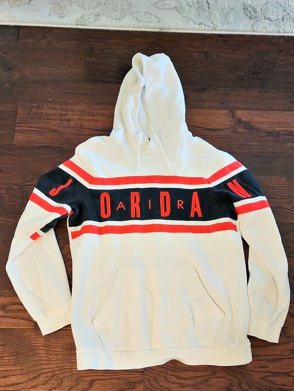 Jordan Jumpman Hoodie Color Block Red Size Large
